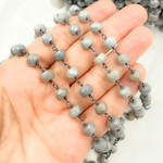 Load image into Gallery viewer, Coated Quartz Oxidized Wire Chain