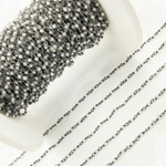 Load image into Gallery viewer, White Zircon Oxidized Wire Chain. NZ2