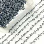 Load image into Gallery viewer, Hematite Cluster Dangle Oxidized Wire Chain.