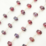 Load image into Gallery viewer, Coated Garnet Wire Chain. GAR20