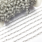 Load image into Gallery viewer, Crystal Black Wire Chain. CR19