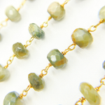 Load image into Gallery viewer, Cats Eye Gold Plated Wire Chain. CAT7