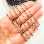 Load image into Gallery viewer, Multi Spinal Faceted Roundel Wire Wrapped Chain. MSP1