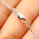Load image into Gallery viewer, 14K Solid White Gold Rope Necklace. 025CRDP0L8LWG
