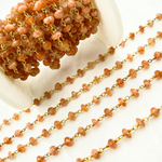 Load image into Gallery viewer, Sunstone Gold Plated Wire Chain. SNS1