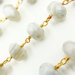 Load image into Gallery viewer, Blue Lace Agate Gold Plated Wire Chain. BLU3
