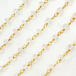 Load image into Gallery viewer, Rose Quartz Gold Plated 925 Sterling Silver Wire Chain. RQ6