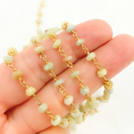 Load image into Gallery viewer, Coated Cats Eye Gold Plated Wire Chain.