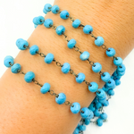 Load image into Gallery viewer, Turquoise Oxidized Wire Chain.