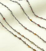Load image into Gallery viewer, Multi Spinal Faceted Roundel Wire Wrapped Chain.  MSP1
