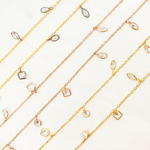 Load image into Gallery viewer, Mix Shape Cubic Zirconia Dangle Chain. CZ10