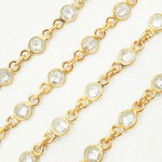 Load image into Gallery viewer, Cubic Zirconia Round Shapes Connected Chains