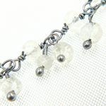Load image into Gallery viewer, Crystal Cluster Dangle Oxidized Wire Chain. CR30