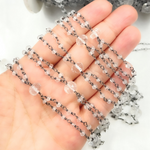 Load image into Gallery viewer, Crystal Fancy Oxidized 925 Sterling Silver Wire Chains