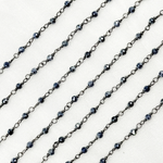 Load image into Gallery viewer, CBS5. Coated Blue Silverite Oxidized Wire Chain