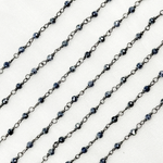 Load image into Gallery viewer, Coated Blue Silverite Oxidized Wire Chain. CBS5
