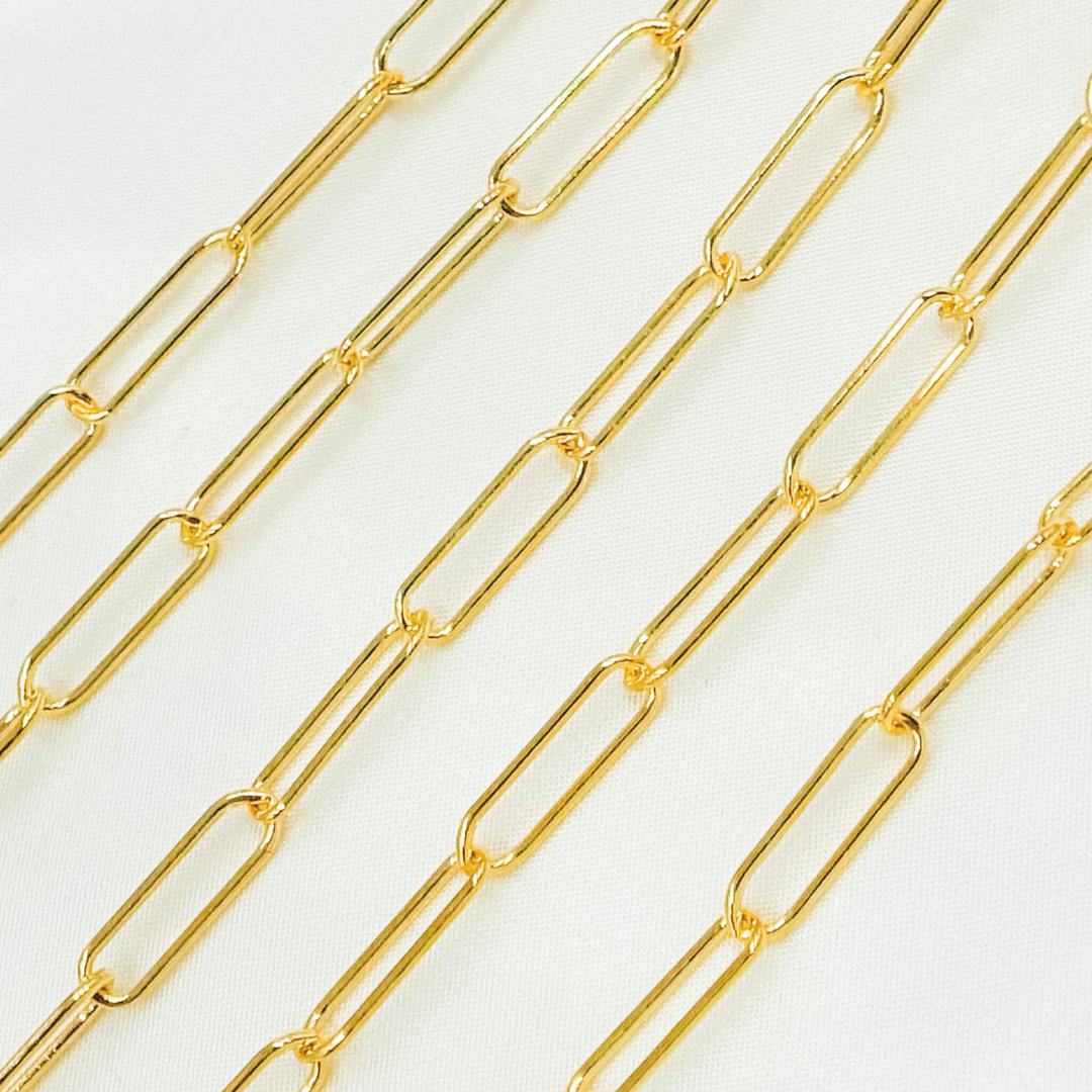 14k Gold Filled Smooth Paperclip Link Chain. 4001GF