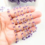 Load image into Gallery viewer, Shop Now Amethyst 925 Sterling Silver Wire Chain