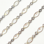 Load image into Gallery viewer, CZ65. Cubic Zirconia Marquise Shape Connected Chain