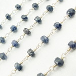 Load image into Gallery viewer, Sapphire 925 Sterling Silver Wire Chain. SPA5