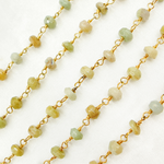 Load image into Gallery viewer, Cats Eye Gold Plated Wire Chain.