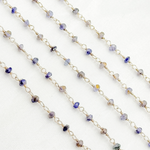 Load image into Gallery viewer, Iolite 925 Sterling Silver Wire Chain. IOL2
