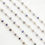 Load image into Gallery viewer, Iolite 925 Sterling Silver Wire Chain. IOL2