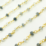 Load image into Gallery viewer, Black Rutile Wire Chain. BRU7