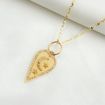 Load image into Gallery viewer, 14K Solid Gold Diamond Heart Charm with Moon and Stars. GDP518