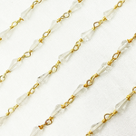 Load image into Gallery viewer, Crystal Gold Plated Wire Chain. CR27