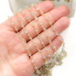 Load image into Gallery viewer, Multi Aquamarine Gold Plated Wire Chain