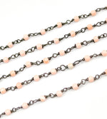 Load image into Gallery viewer, Coral Wire Wrap Chain