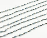 Load image into Gallery viewer, Coated Crystal Oxidized Wire Chain. CR13