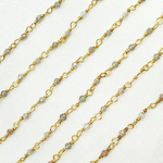 Load image into Gallery viewer, CMS56. Coated Multi Moonstone Wire Wrap Chain