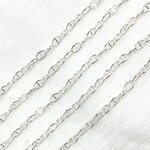 Load image into Gallery viewer, Z2SS. Sterling Silver Smooth Marina Link Chain