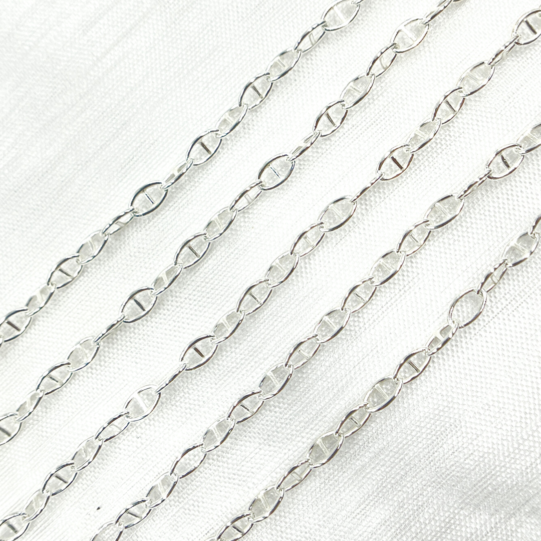 Z2SS. Sterling Silver Smooth Marina Link Chain