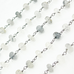Load image into Gallery viewer, Black Rutile Quartz Oxidized Wire Chain. BRU1