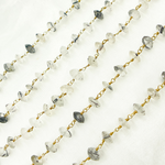 Load image into Gallery viewer, Mix Rutile Gold Plated Wire Chain.