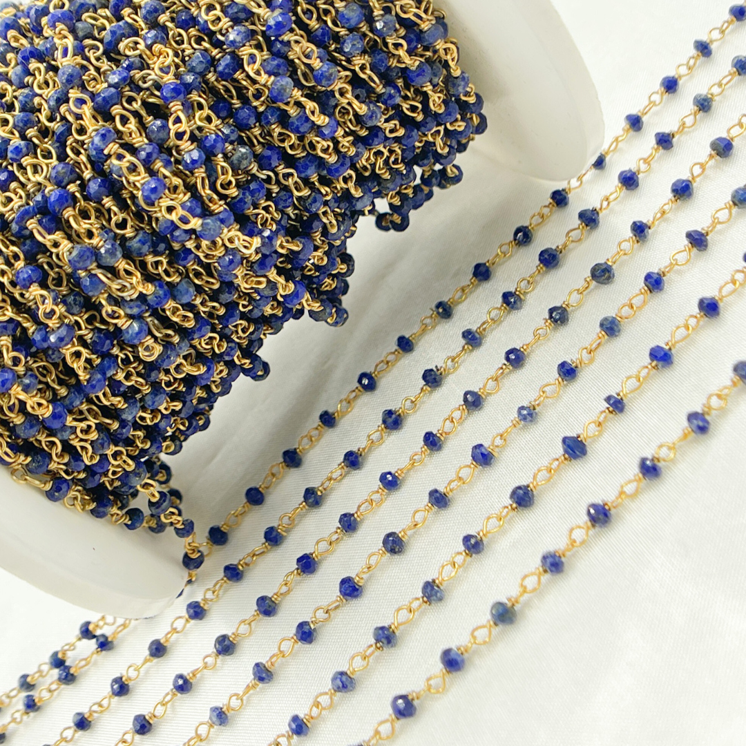 Lapis Lazuli Wire Chain. LAP7
