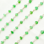 Load image into Gallery viewer, Buy Chrysoprase Sterling Silver Wire Chain