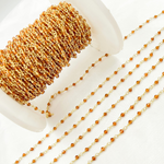 Load image into Gallery viewer, Hessonite Gold Plated Wire Chain. HES2