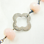 Load image into Gallery viewer, Pink Opal with Marquis Shape Oxidized Wire Chain. POP10
