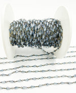 Load image into Gallery viewer, Coated Crystal Oxidized Wire Chains