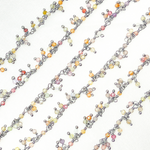 Load image into Gallery viewer, Multi Tunduru Sapphire Cluster Dangle Oxidized Wire Chain. SAP8