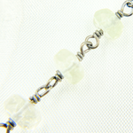 Load image into Gallery viewer, Green Amethyst Oxidized Wire Chain. AME20