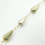 Load image into Gallery viewer, Pyrite 925 Sterling Silver Wire Chain. PYR56
