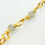 Load image into Gallery viewer, Coated Labradorite Wire Wrap Chain. CLB27