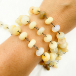 Load image into Gallery viewer, Ethiopian Opal Oxidized Wire Chain. ETH6