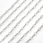 Load image into Gallery viewer, Crystal Black Wire Chain. CR19
