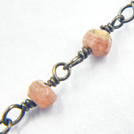 Load image into Gallery viewer, Rhodochrosite Wire Wrap Chain. RHD1